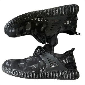 Hard Toe Dark Camo Shoes